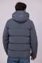 Men's Anthracite Winter Nova Fabric Water and Windproof Detachable K Hooded Puffer Jacket with Inner Pocket - 7