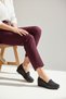 Women's Wedge Heeled Shoes with Stone Stretch Detail, Full Orthopedic Sole, Lightweight, Comfortable and Casual Model - 6