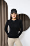 Women's Crew Neck Finger-Loop Stretch Fabric Long Sleeve Basic Body Blouse