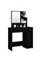 Dressing Table with Mirror Black 86.5x35x136 cm - 2