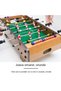 Mini Foosball Table with Field and 18 Players - 2