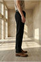 Men's Baggy Fit Comfortable Fit Velvet Black Trousers - 3