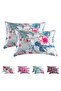 2-Piece Floral Silky Satin Pillow Cases, Envelope Closure for Hair & Skin