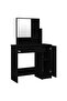 Dressing Table with Mirror Black 86.5x35x136 cm - 6