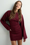 Mini Dress with Wide Sleeves and Back Detail