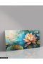 Oil Painting Look Lotus Single Piece Canvas - Canvas Painting - 3