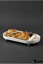 Luxury Composite Granite Oil Dish and Presentation Plate 30X16 cm Presentation Plate with Chrome Ball Legs (Large Size) - 7