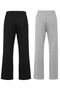 Oversized Wide Leg Sweatpants Relaxed Fit Black-Grey - 3