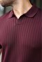 Plum Polo Neck Knitwear Men's T-Shirt E7461 - 3