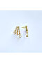 3-Strip Round and Drop Stone Earrings - 2