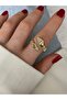 Limited Edition - Zircon Stone Bottom Adjustable Women's Ring - 4
