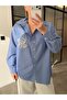 Embroidered Striped Shirt with Pocket Blue - 2
