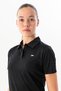 Regular Women's Polo Neck Black T-Shirt - 6