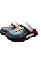 Women's Wedge Sole Orthopedic Slippers Sandals with Teddy Bear Accessories - 3