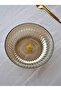 20 cm Glass Salad Plate Smoked Salad Bowl Medium Size Plate for 2-3 People - 2