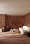 Strata – Terracotta Organic Striped Self-Adhesive Wallpaper - 2