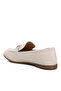 Women Horsebit Embellished Loafers in ECRU - 3