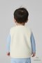 Welsoft Baby Boy Snap Fastener Vest – Teddy Bear Emblem, Soft Plush Baby Vest Cream (6-36 Months) - 4