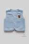 Welsoft Baby Boy Snap Fastener Vest – Teddy Bear Emblem, Soft Plush Baby Vest Blue (6-36 Months) - 7