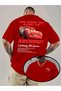 Men's Mcqueen Front-Back Printed Oversized T-Shirt