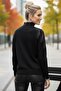 Black Turtleneck Long Sleeve Slim Stone Casual Knitwear Sweater 65 60 - 7