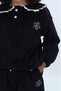 Girl's 2-Piece Set: Embroidered Sweatshirt with Lace Collar & Elastic Waistband, Wide-Leg Sweatpants - 5