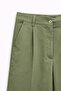 4787 women's high waist palazzo flowy wide leg pants khaki - 2