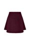 Tweed Mini Skirt Burgundy - 2