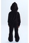 Girl's 2-Piece Set Hooded Zippered Pockets Sweatshirt & Elastic Waist Wide Leg Sweatpants a - 5