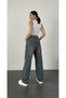 Sonic Dark Wash Buckle Detail Loose Fit Wide Leg Comfortable Baggy Jean Denim Casual Women's Pants - 3