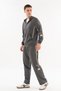 Comfort Men's Hooded Anthracite Tracksuit Top - 2