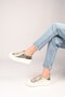 Lace-Up Thermo Sole Genuine Leather Sneaker 101-23028-01 Women's Shoes - 2
