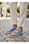 Noble 2002 Zenne Blue Leather Slippers - 2