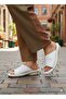 Noble 2005 Zenne White Leather Slippers