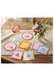 Pink Lobster Embroidered Presentation Cocktail Party Napkin - 5