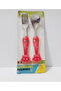 2-Piece Stainless Steel Fork Spoon Set Figured Cutlery Set for Children - 2