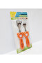 2-Piece Stainless Steel Fork Spoon Set Figured Cutlery Set for Children - 4