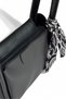 Women's Shoulder Bag with Scarf Detail and Strap - 3