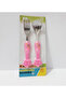 2-Piece Stainless Steel Fork Spoon Set Figured Cutlery Set for Children - 2
