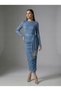 Designer Glitter Drawstring Belted Dress