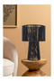Black Paper Rope Bohemian Rustic Modern Nordic Style Cylinder Lampshade Lighting Table Lamp