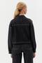 Jacket with Stone Appliques on the Sleeves Black - 2