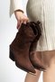 Genuine Suede Leather Women's Cowboy/Western Long Boots, Sizes 36 to 41 - 5