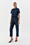 Short Sleeve Shirt Set Indigo / White Stitching