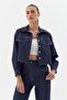 Slim Front Pocket Jacket Indigo