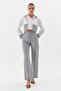 Striped Denim Pants Black - 2