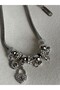 Silver Color Zircon Stone Heart Key Figured Charm Bracelet - 2