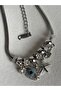Silver Color Zircon Stone Starfish and Evil Eye Beaded Charm Bracelet