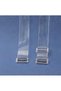3 Pairs of Transparent Bra Straps with Metal Tips, Pack of 3 - 3