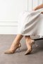 Verany Rose Crystal Stone Pointed Toe Transparent Band 8cm Goblet Model Metal Heel Evening Dress Shoes - 3
